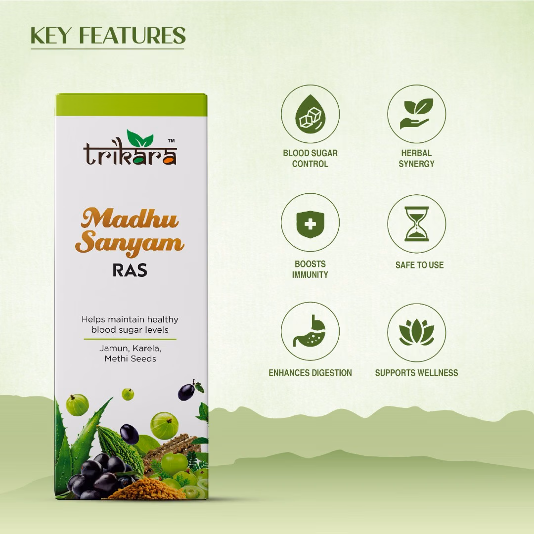 Trikara Madhu Sanyam Ras (250 ml | 1 L) - Image 3