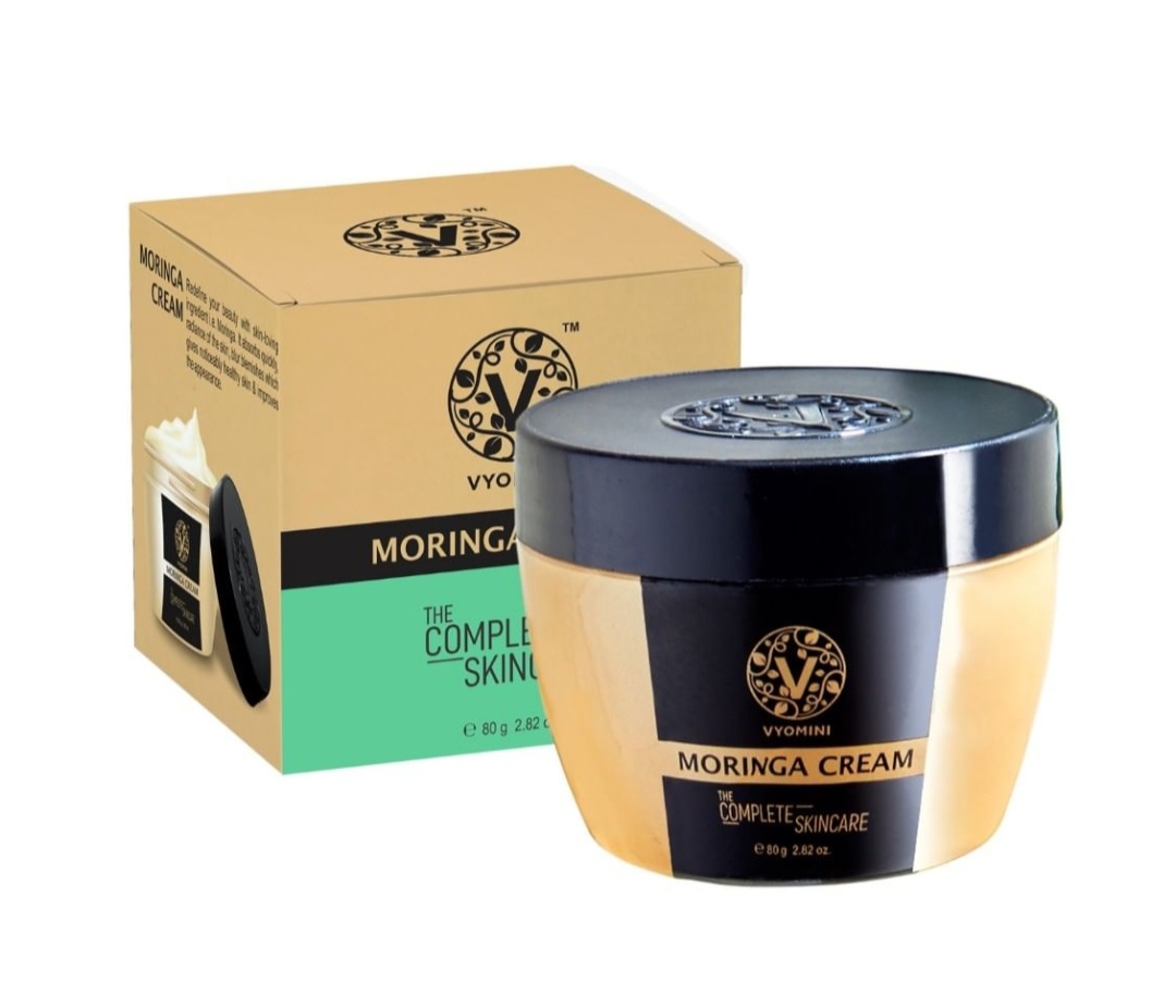 Vyomini moringa cream 80g for glowing skin with milk and honey moisturizer