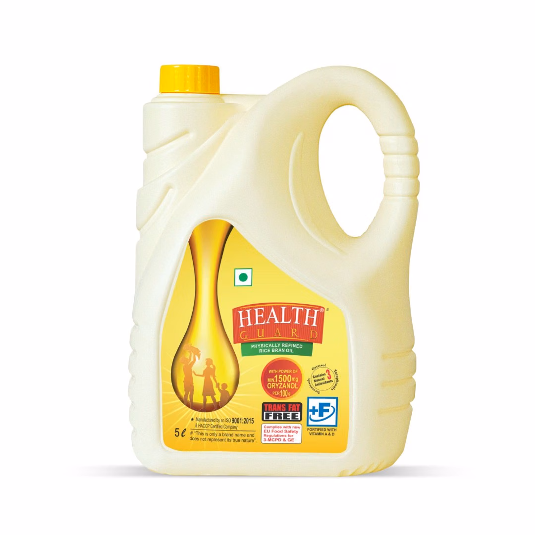 Health Guard Rice Bran Oil, 5 ltr
