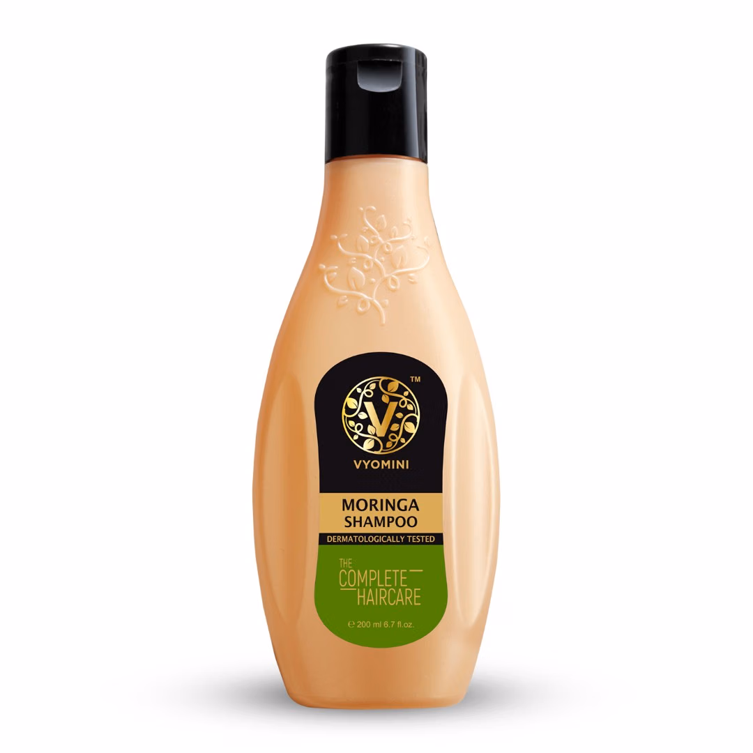 Vyomini moringa shampoo for hair repair and shine sulphate free herbal shampoo