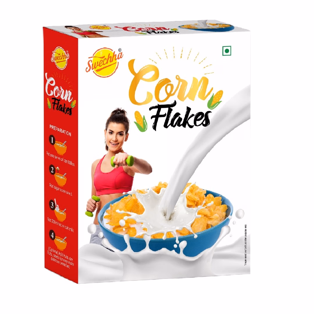 Swechha corn flakes 250g crispy breakfast cereal