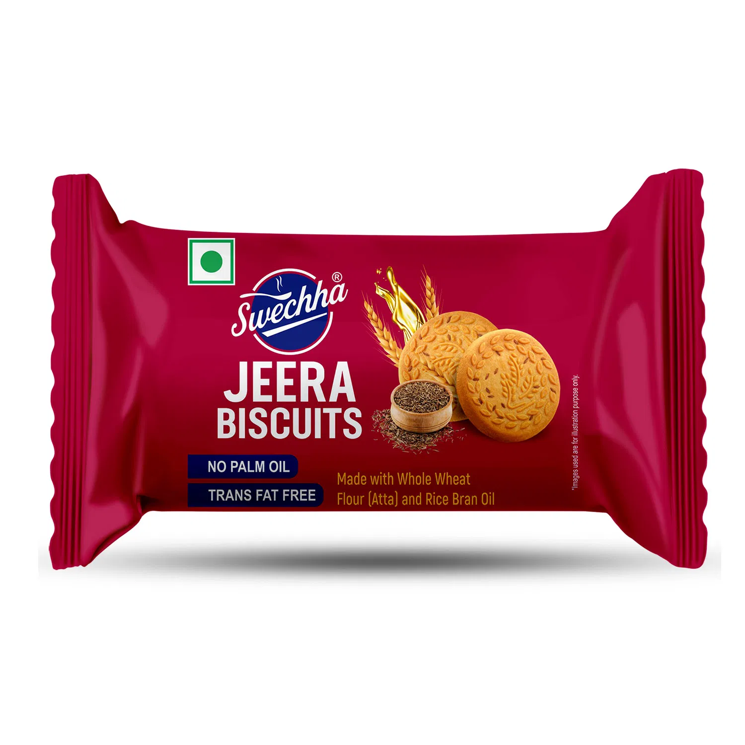 Swechha Jeera Biscuits 50g healthy crunchy whole wheat biscuit