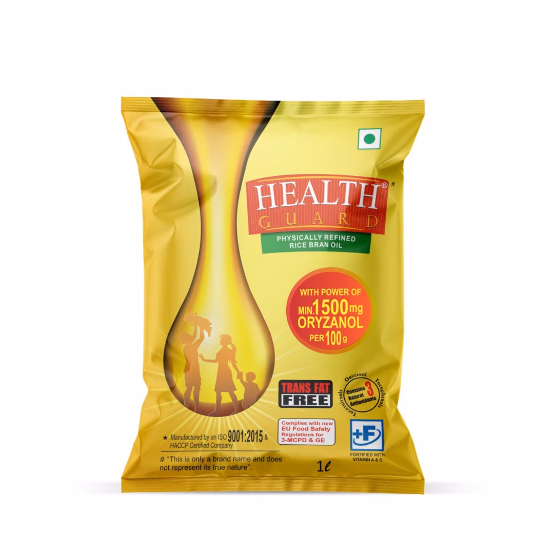 Health Guard Rice Bran Oil, 1 ltr