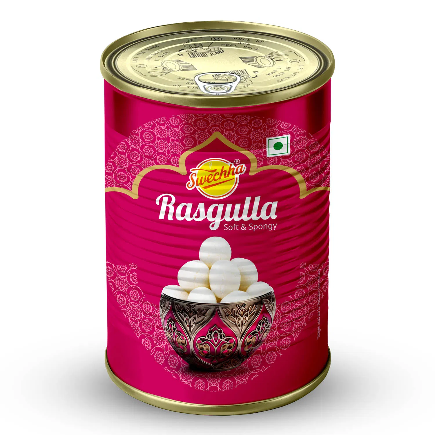 “Canned Rasgulla 500g – Soft and Juicy Indian Sweet in Syrup”